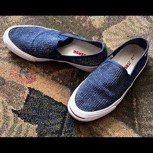 Converse Women’s Blue Slip On Shoes Size 7.5
